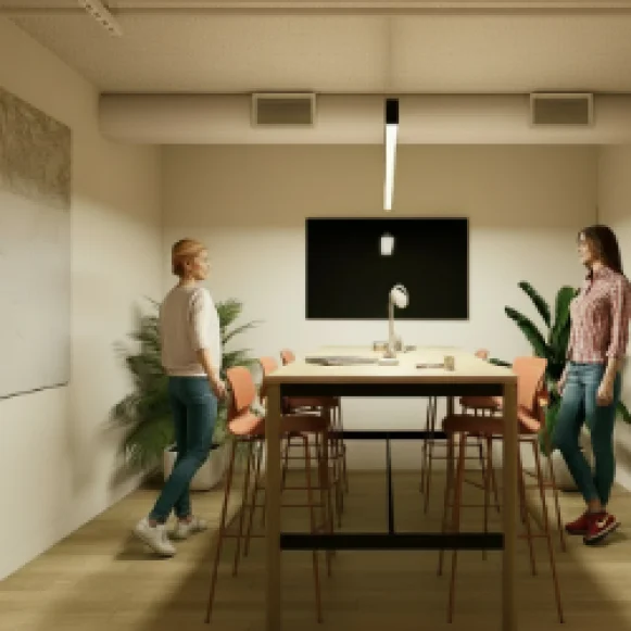 Bureau privé 14 m² 6 postes Location bureau Rue Clavel Paris 75019 - photo 1