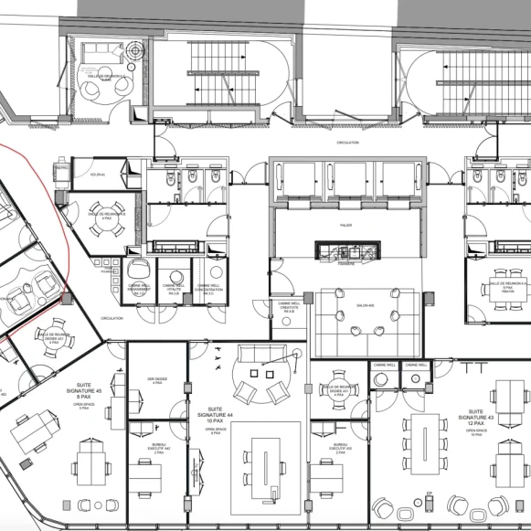 Bureau privé 47 m² 10 postes Coworking Rue de Courcelles Paris 75008 - photo 1