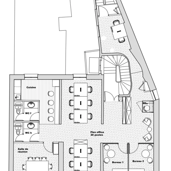 Espace indépendant 142 m² 20 postes Location bureau Rue Chauveau Lagarde Paris 75008 - photo 12