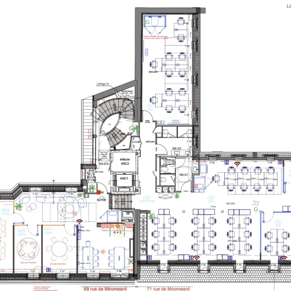 Espace indépendant 20 m² 7 postes Location bureau Rue de Miromesnil Paris 75008 - photo 1