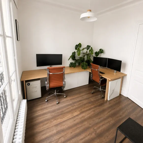 Bureau privé 12 m² 2 postes Location bureau Rue du Temple Paris 75003 - photo 1