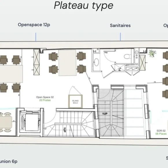 Espace indépendant 704 m² 90 postes Coworking Rue d'Aboukir Paris 75002 - photo 10