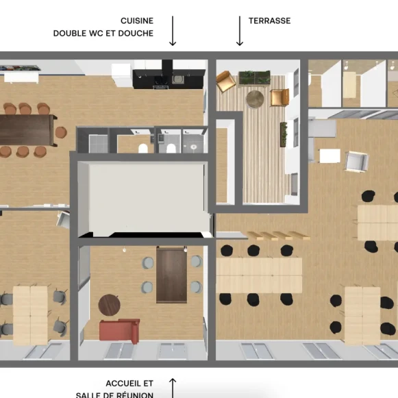 Bureau privé 100 m² 16 postes Location bureau Rue d'Aboukir Paris 75002 - photo 4