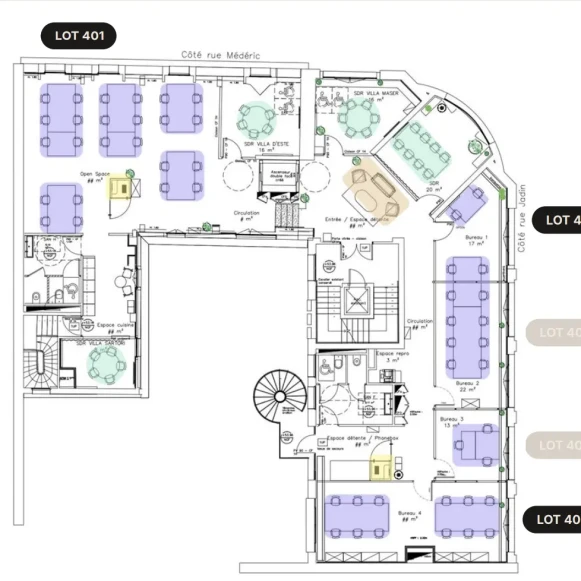 Espace indépendant 36 m² 12 postes Location bureau Rue Jadin Paris 75017 - photo 4