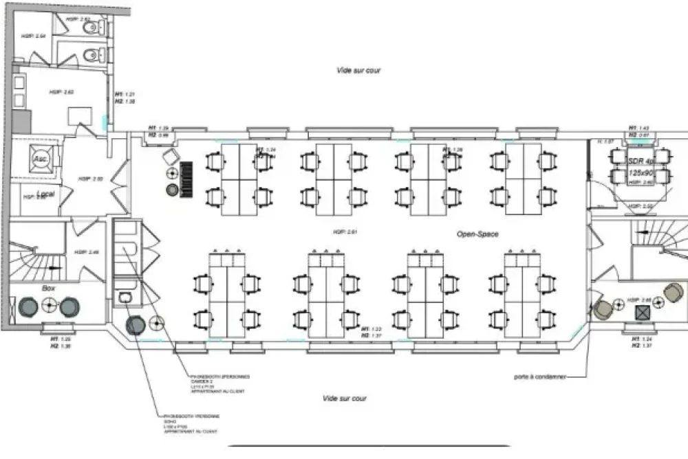 Espace indépendant - 75002 - 100 postes - 75100€
