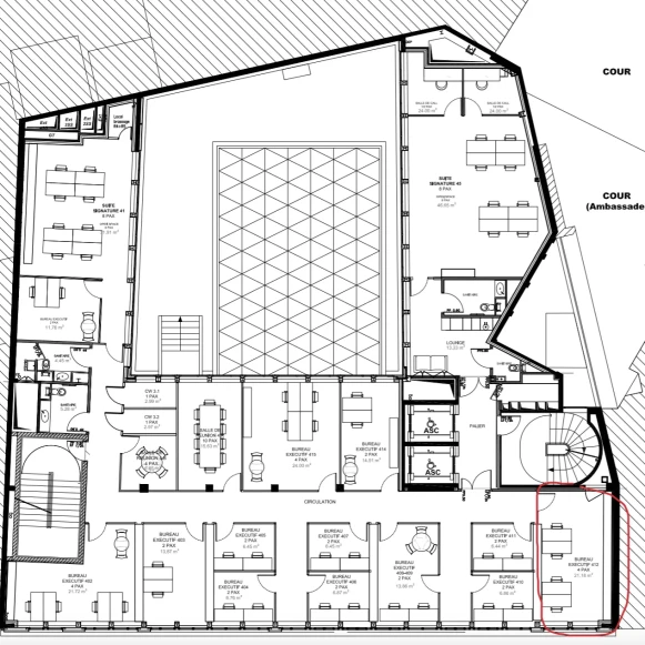 Bureau privé 6 m² 2 postes Coworking Rue de Courcelles Paris 75008 - photo 1