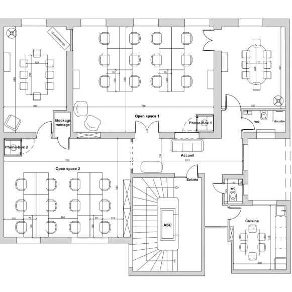 Espace indépendant 147 m² 24 postes Location bureau Rue de Châteaudun Paris 75009 - photo 1