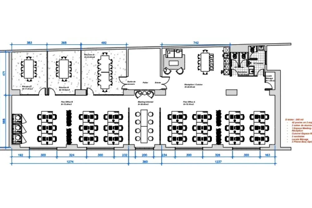 Espace indépendant - 75010 - 42 postes - 23000€