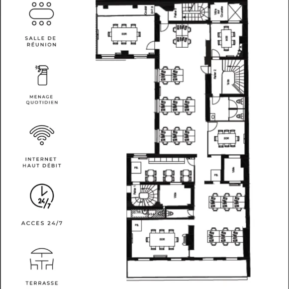 Espace indépendant 260 m² 36 postes Location bureau Boulevard des Italiens Paris 75002 - photo 5