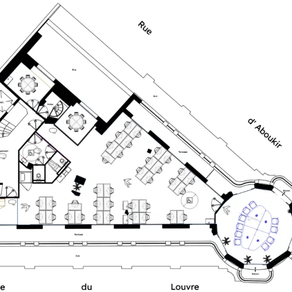 Espace indépendant 785 m² 90 postes Location bureau Rue du Louvre Paris 75002 - photo 3