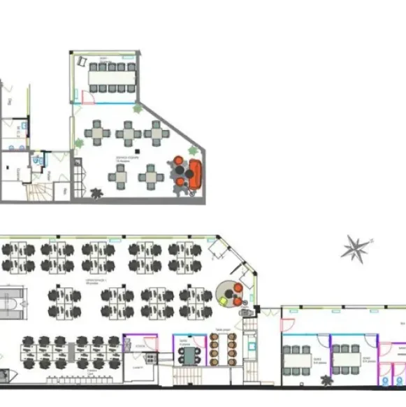 Espace indépendant 660 m² 104 postes Location bureau Rue Clavel Paris 75019 - photo 6