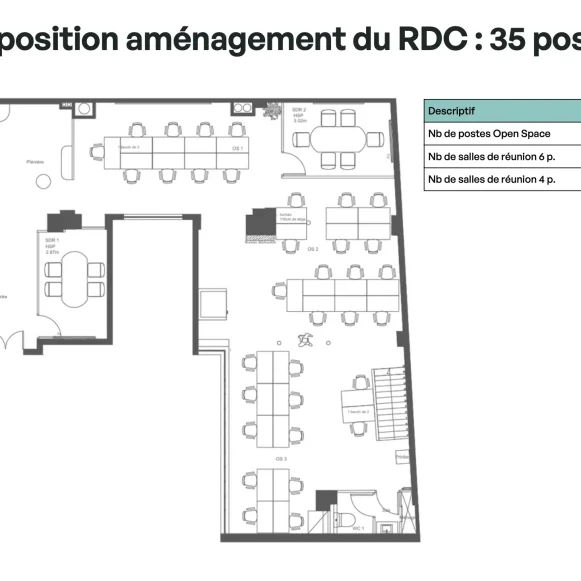 Espace indépendant 214 m² 35 postes Location bureau Rue Elzevir Paris 75003 - photo 4