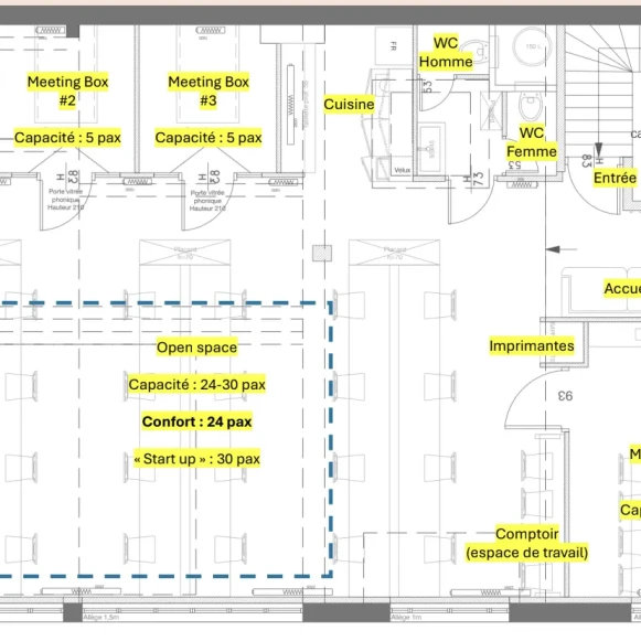 Espace indépendant 140 m² 24 postes Location bureau Rue de Laborde Paris 75008 - photo 6